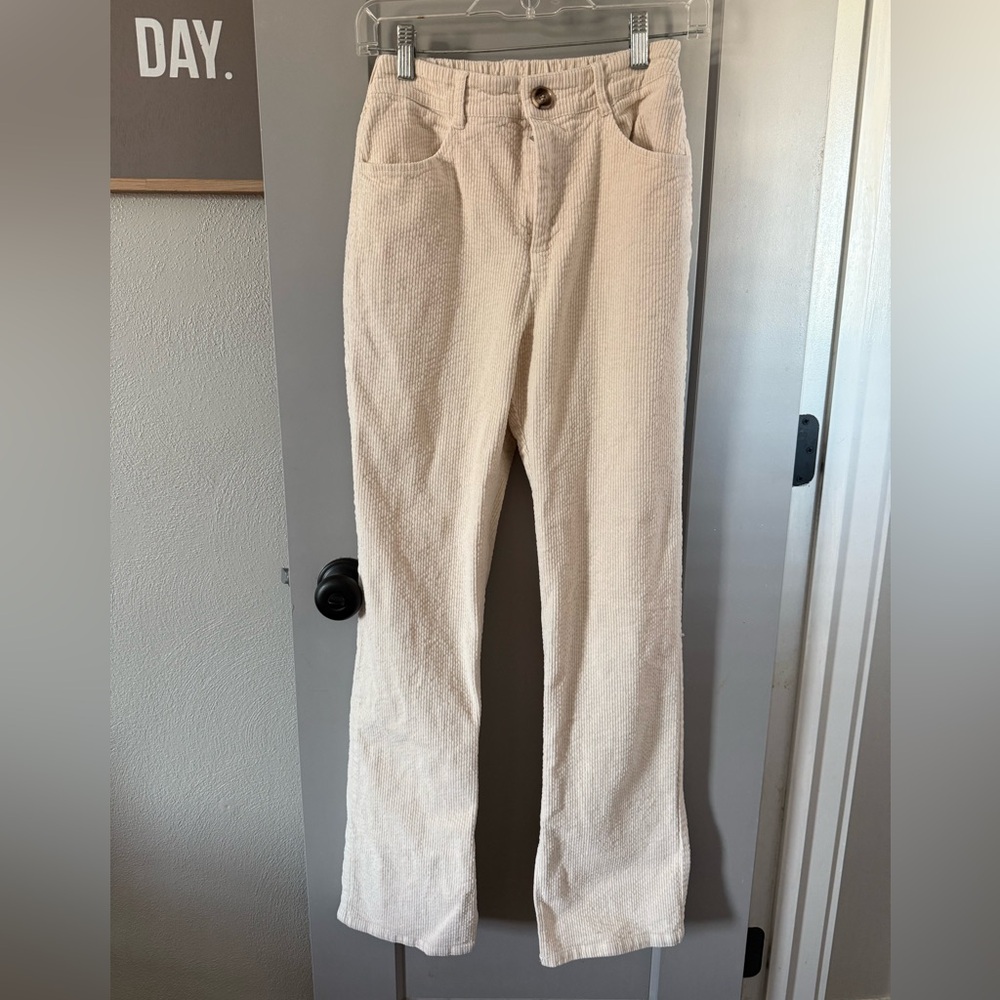Emory Park Cream Corduroy Trouser Pant